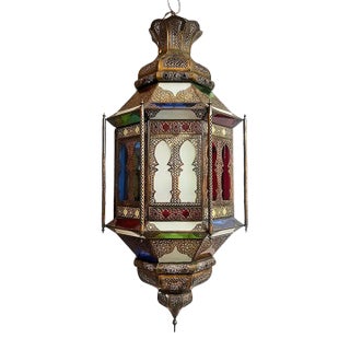 Vintage Large Moroccan Kasbah Pendant Light For Sale
