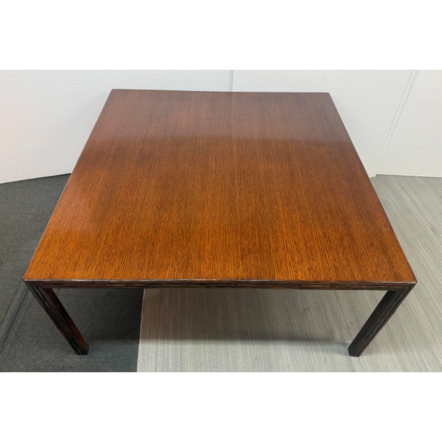 McGuire Furniture Square Parsons Table, Vintage For Sale - Image 9 of 12
