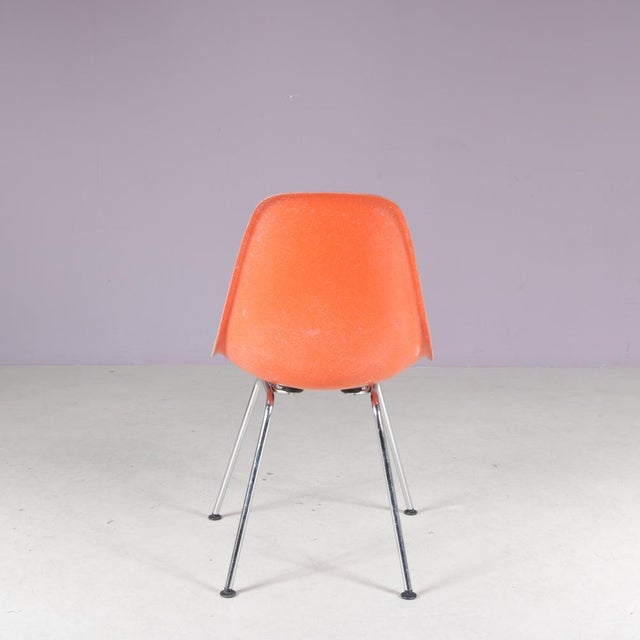 Dining Chair in Orange Fiberglass by Charles & Ray Eames for Herman Miller, USA, 1960s For Sale - Image 6 of 9