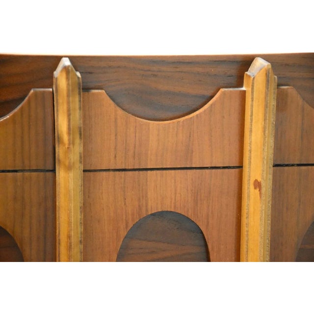 1970s Walnut Queen Tobago Headboard For Sale - Image 5 of 6
