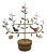 Vintage Italian Tole Espalier / Espaliered Tree Sculpture, Fruit Tree, Birds, Blossoms, & Apples, Manner of Mottahedeh For Sale