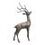 Mid-Century Modern Vintage Heavy Large Brass Deer Stag Sculpture Figurine Mid Century Modern 24” H For Sale - Image 3 of 18