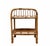 Mid-Century Modern Rattan and Bamboo Bedside Table with a Brass Shelf, Italy, 1960s For Sale - Image 3 of 7