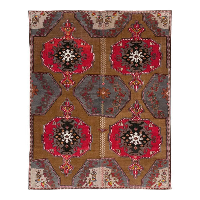 Galerie Shabab Collection Mid-20th Century Turkish Anatolian Room Size Carpet For Sale