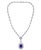 7 Carat Cushion Tanzanite and 13 Carat Diamond Pendant/ Necklace 18 Karat Gold For Sale - Image 17 of 18