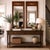 Brown Pair of Federal Style Trumeau Mirrors | Neoclassical Wall Mirrors | Traditional Decor For Sale - Image 8 of 10