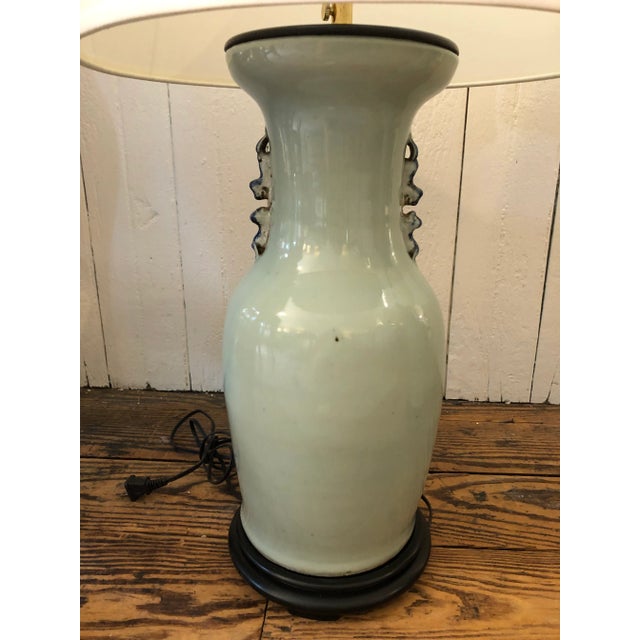 19th Century Chinese Blue & White Table Lamps -A Pair For Sale In Philadelphia - Image 6 of 13