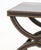 Baker Furniture Company Baker Alexandre Brown Leather Brass Riveted Stool For Sale - Image 4 of 8