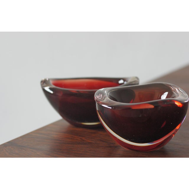 Glass Glass Bowl Selena by Sven Palmqvist for Orrefors, 1950s, Set of 2 For Sale - Image 7 of 8