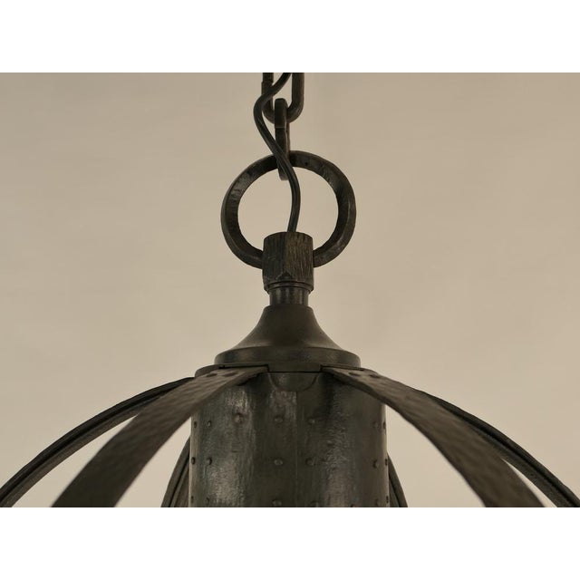 Viennese Wrought Iron Chandelier, Austria, 1900s For Sale - Image 17 of 18