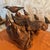 Mid 20th Century Vintage 7 Wooden Birds on Carved Burl Wood Sculpture For Sale - Image 5 of 12