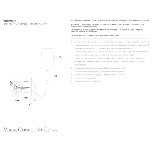 Visual Comfort Thomas O'Brien for Visual Comfort Signature Elkins Double Sconce in Bronze and Hand-Rubbed Antique Brass with Linen Shades with Black Trim For Sale - Image 4 of 4