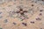 Late 19th Century 1880s Beige Ground Floral Folk Art Antique Flatweave American Hooked Round Rug For Sale - Image 5 of 8