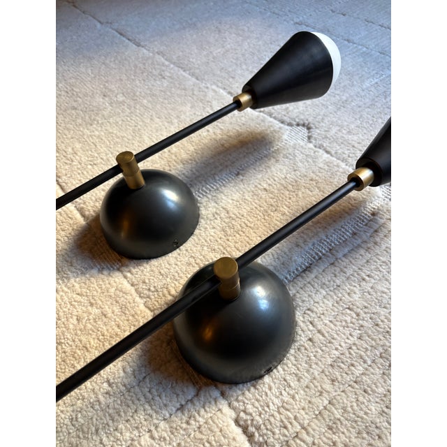 PRICE : $2200 each, total $4400. Lead time from Apparatus is 12-14 weeks. Handmade in Brooklyn. Excellent condition....