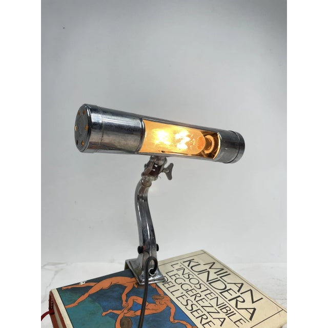 Mid-Century Modern Vintage Steel Piano Music Stand Lamp, 1950s For Sale - Image 3 of 15