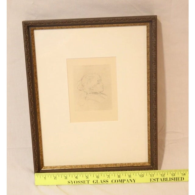 Pierre-Auguste Renoir Original Framed Berthe Morisot Portrait Etching 1924 For Sale - Image 13 of 17