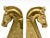 1960s Vintage Trojan Brass Horse Head Bookends, 1960s, Set of 2 For Sale - Image 5 of 10