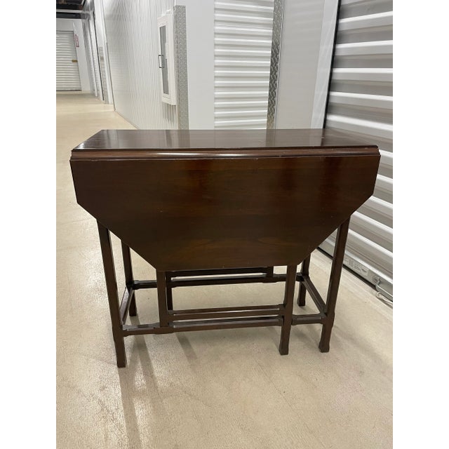Traditional Ethan Allen Drop-Leaf Table For Sale - Image 3 of 5