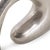 Metal Shirin- Polished Silver Reverse Vase in Cast Aluminum- Tall For Sale - Image 7 of 11