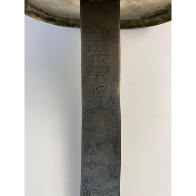 Antique Tibetan Ritual Dagger With Silver, Turquoise Blue Enamel and Dragon For Sale - Image 18 of 18