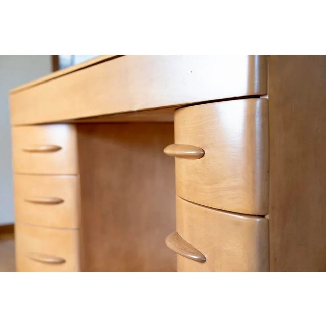 1950s 1950s Solid Birch Heywood Wakefield Desk For Sale - Image 5 of 8