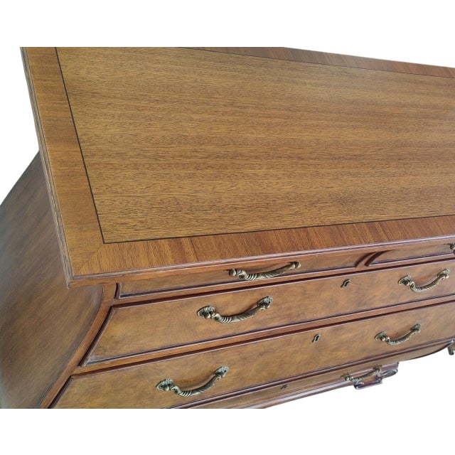 Wood 2000s Ethan Allen Bombe Chest of Drawers For Sale - Image 7 of 13