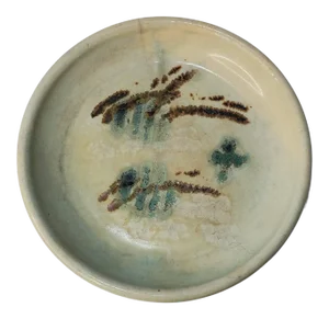 Asian Inspired Ocmulgee Pottery Stoneware Plate