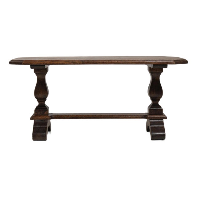 1970s Oak Refectory Coffee Table For Sale