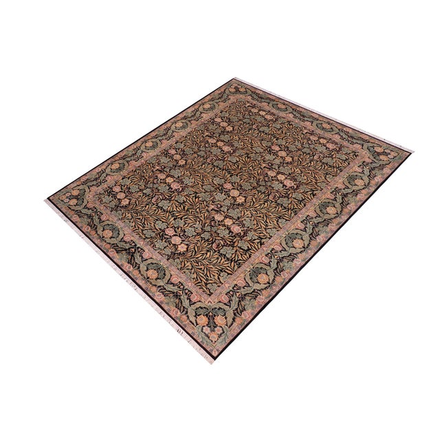 Designed with mesmerizing intricacy and gorgeous color palette, this hand-knotted masterpiece demonstrates the beauty and...