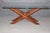 Post Modern Contemporary Wood Steel and Glass Console Table For Sale In Philadelphia - Image 6 of 10