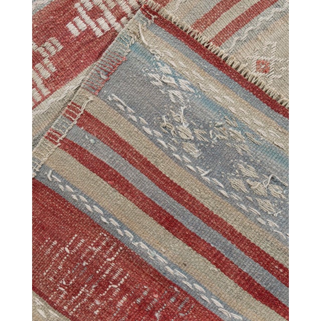 Textile Vintage Turkish Flatweave Jajim Area Rug 5'3 X 9'1 For Sale - Image 7 of 11