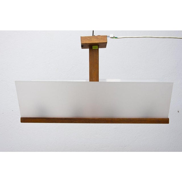 Mid-Century Pendant Lamp attributed to Jizba, Czechoslovakia, 1950s For Sale - Image 12 of 15