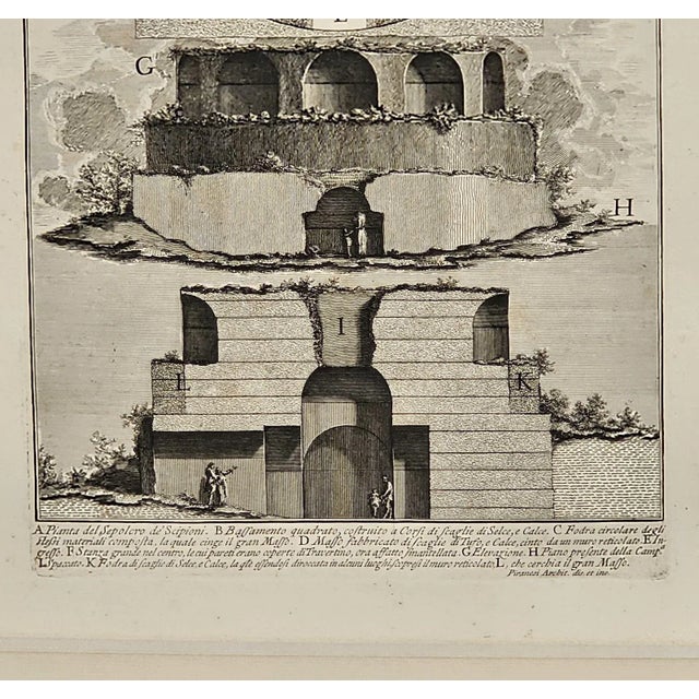 Early 19th Century Italian Architectural Engraving, Circa 1800 For Sale - Image 5 of 5