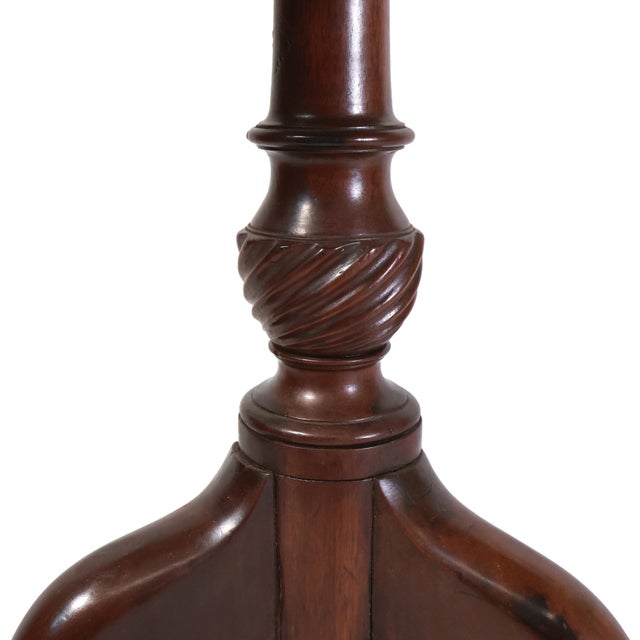 Early 19th Century Georgian Hand-Carved Mahogany Tilt-Top Supper Table For Sale - Image 12 of 13