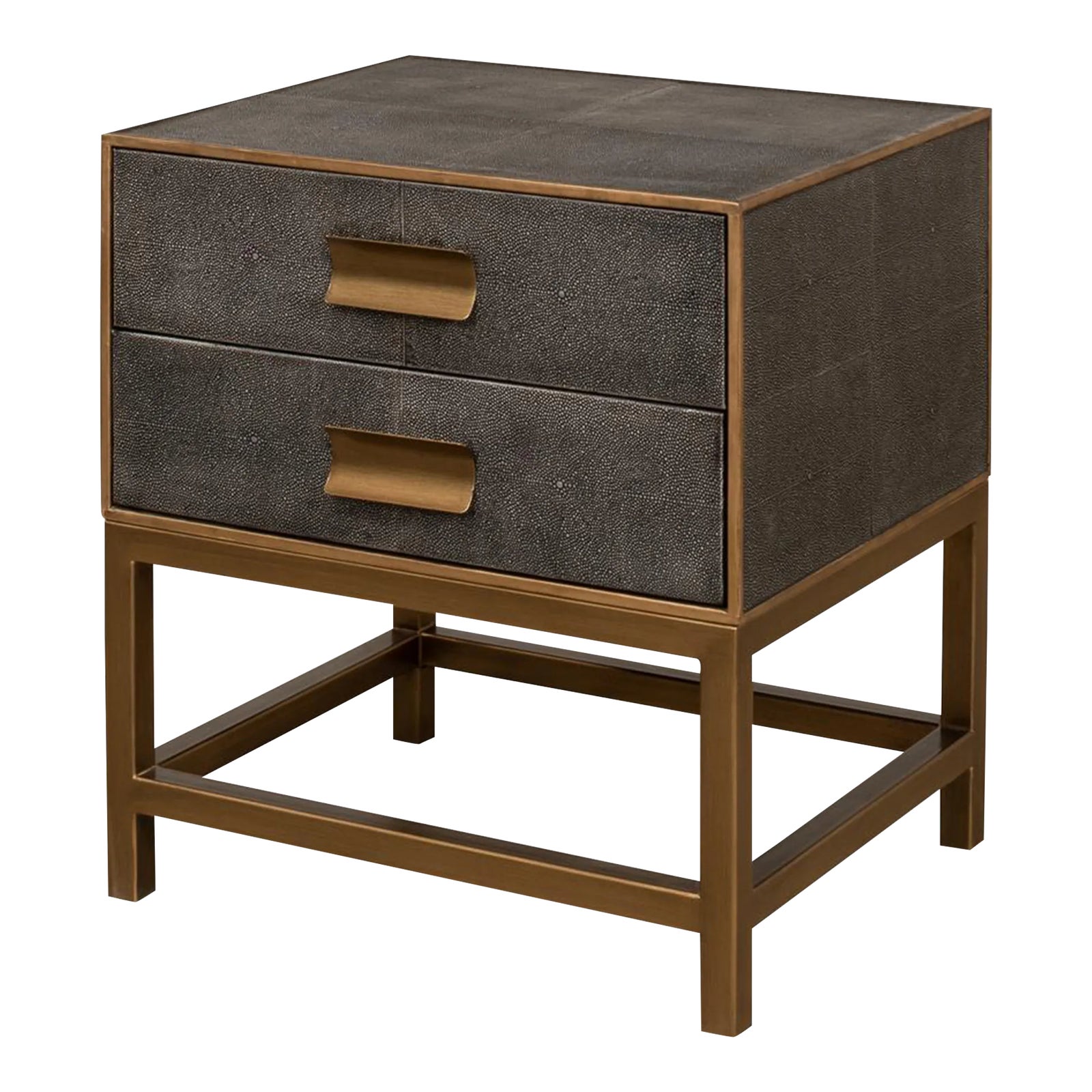 Antique Gray Bedside Table | Chairish