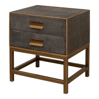 Antique Gray Bedside Table For Sale