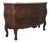 Italian 3 Drawer Continental Walnut Finish Commode For Sale