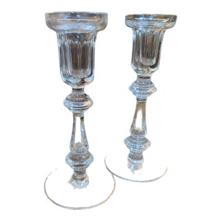 1960s Waterford Crystal Candlesticks - a Pair For Sale