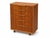 A handsome mid-century teak five-drawer chest of drawers, attributed to Austinsuite, with the clean proportions and...