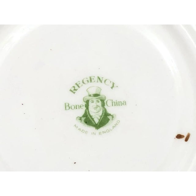 Ceramic Mid 20th Century Regency Vintage Bone China Teacup & Saucer Old England Transfer Scene VGC For Sale - Image 7 of 12