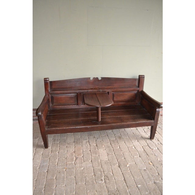 19th Century Oak Station Bench For Sale - Image 5 of 5