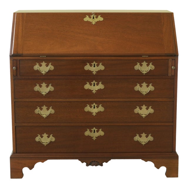 Kittinger Cw1 1/2 Colonial Williamsburg Mahogany Desk Chairish