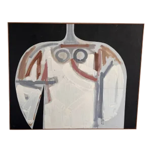20th Century Abstract Female Figure Painting by George d'Amato