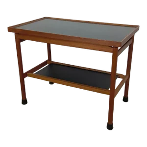 Scandinavian Modern Teak End Table or Serving Table