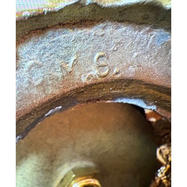 Hollywood Regency 1930s Hollywood Regency 7" Brass and Cut Glass Crystal Candle Holders - A Pair For Sale - Image 3 of 5