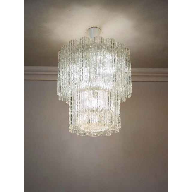Vintage Italian Murano Glass Chandelier by Toni Zuccheri for Venini, 1960s For Sale - Image 12 of 12