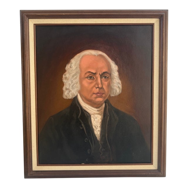 Early Benjamin Franklin Portrait Painting For Sale