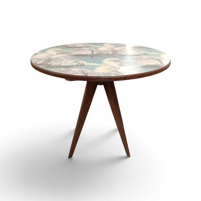 Round Dining Table, 1950s For Sale - Image 4 of 4