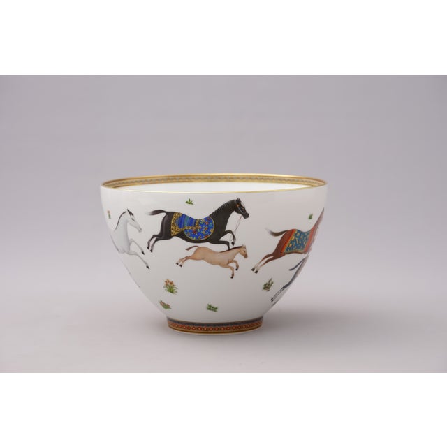 Cheval d'Orient Punch Bowl with Box from Hermès, Paris, France, 2010s For Sale - Image 6 of 8