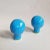 Contemporary Large Modern Blue Ceramic Finials - a Pair For Sale - Image 3 of 4